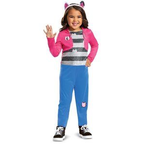 Gabbys dollhouse NWT 2t Child Costume Jumpsuit Headband NEW Gabby's Dollhouse